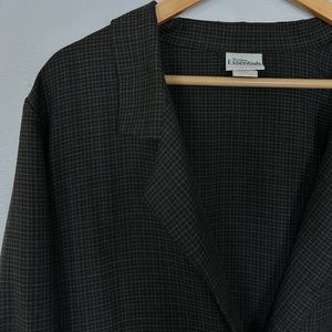 Oversized Plaid Blazer